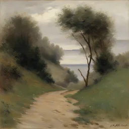 a landscape by Alfred Guillou