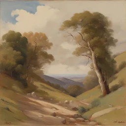 a landscape by Alfred Heber Hutty