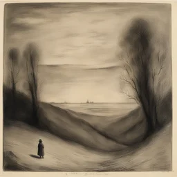 a landscape by Alfred Kubin