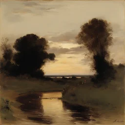 a landscape by Alfred Stevens