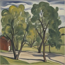 a landscape by Alice Neel