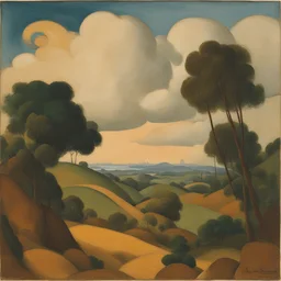 a landscape by Amadeo de Souza-Cardoso