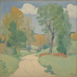 a landscape by Amiet Cuno