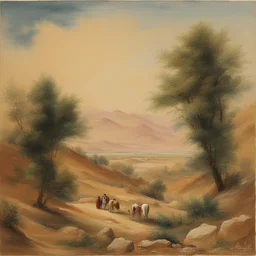 a landscape by Aminollah Rezaei