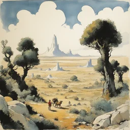 a landscape by André Franquin