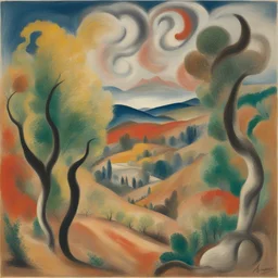 a landscape by André Masson