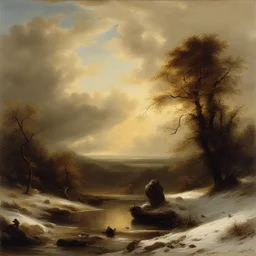 a landscape by Andreas Achenbach