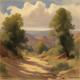 a landscape by Andrew Loomis