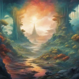 a landscape by Android Jones