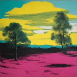 a landscape by Andy Warhol