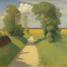 a landscape by Anna Ancher