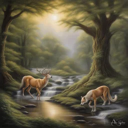 a landscape by Anne Stokes