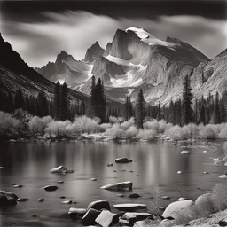 a landscape by Ansel Adams