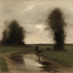 a landscape by Anton Mauve
