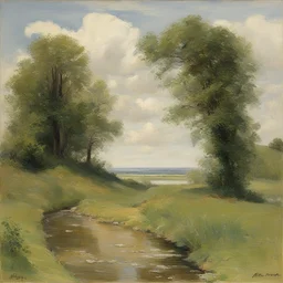 a landscape by Anton Otto Fischer