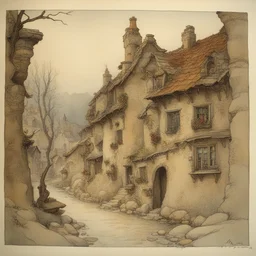 a landscape by Anton Pieck