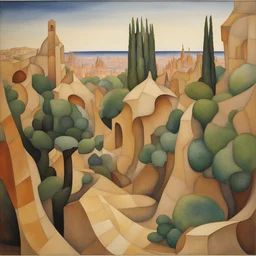 a landscape by Antoni Gaudi