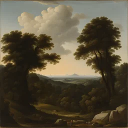 a landscape by Antonio Donghi