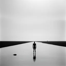 a landscape by Antony Gormley