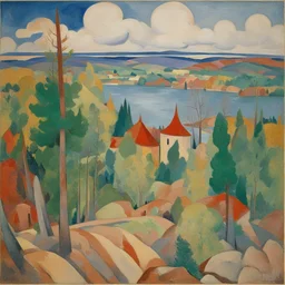 a landscape by Aristarkh Lentulov