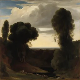 a landscape by Arnold Böcklin