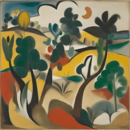 a landscape by Arshile Gorky