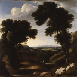 a landscape by Artemisia Gentileschi