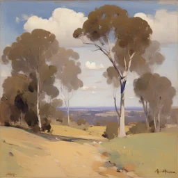 a landscape by Arthur Streeton