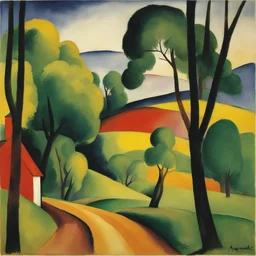 a landscape by August Macke