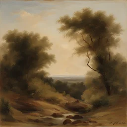 a landscape by Auguste Lefou