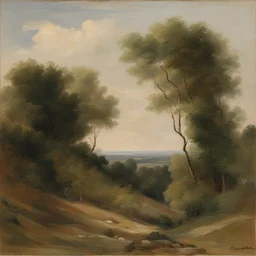 a landscape by Auguste Mambour