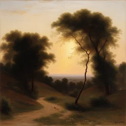 a landscape by Auguste Toulmouche
