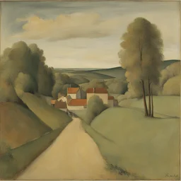 a landscape by Balthus