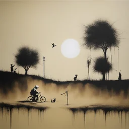 a landscape by Banksy