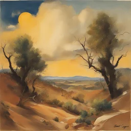 a landscape by Basil Gogos