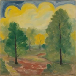 a landscape by Beauford Delaney