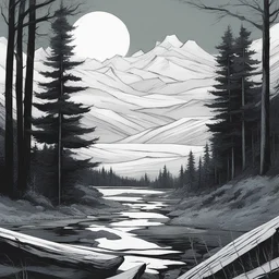 a landscape by Becky Cloonan