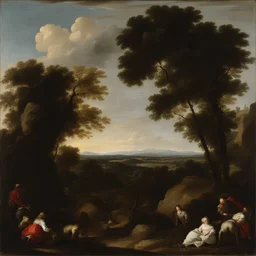 a landscape by Bernardo Strozzi