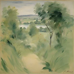a landscape by Berthe Morisot