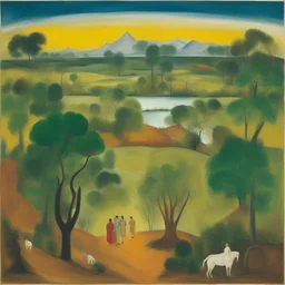 a landscape by Bhupen Khakhar