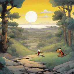 a landscape by Bill Watterson