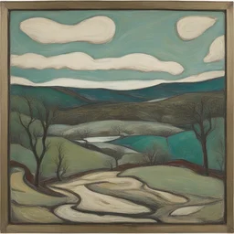 a landscape by Billy Childish