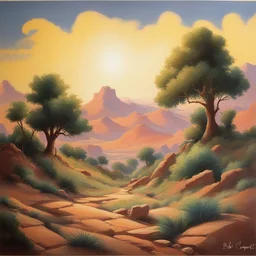 a landscape by Bob Clampett