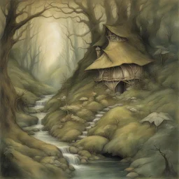 a landscape by Brian Froud