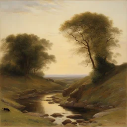 a landscape by Briton Rivière