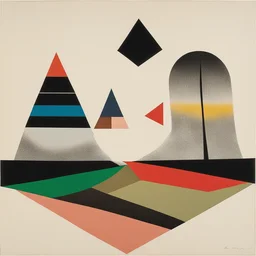 a landscape by Bruno Munari