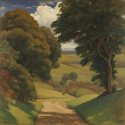 a landscape by Byam Shaw