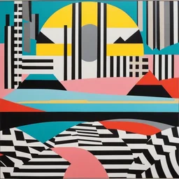 a landscape by Camille Walala