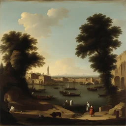 a landscape by Canaletto