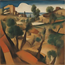 a landscape by Candido Portinari